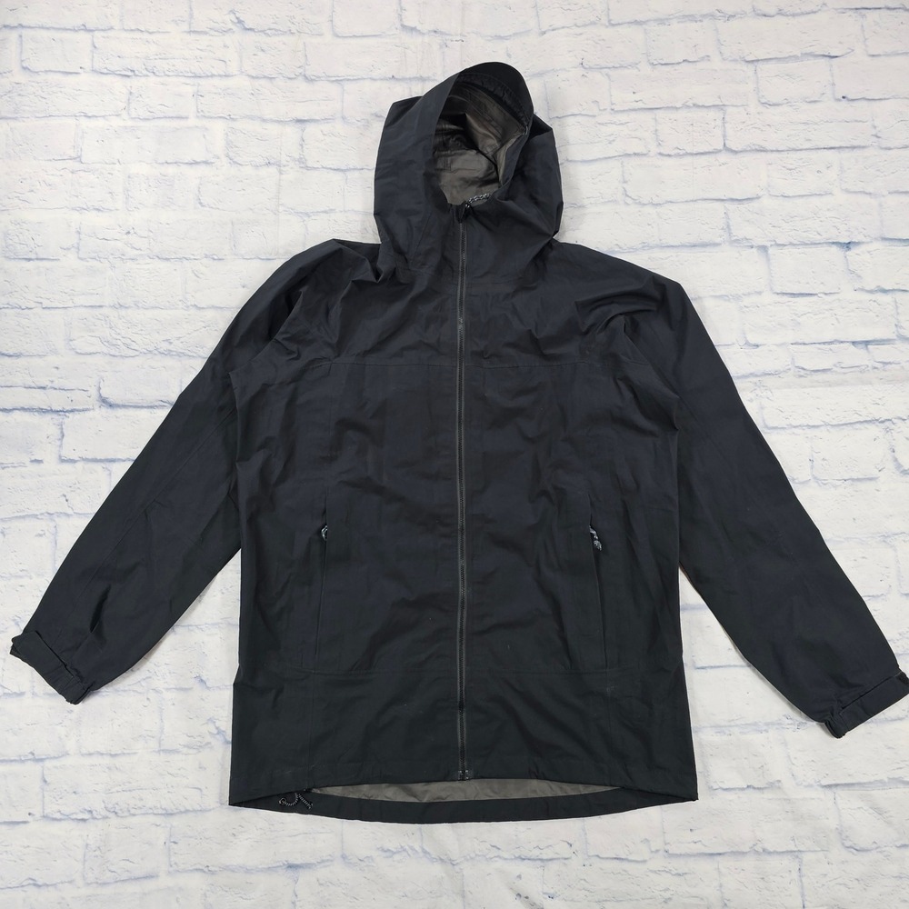 Burton Gore-Tex Packrite Jacket MENS M Black Waterproof Hooded Snowboard